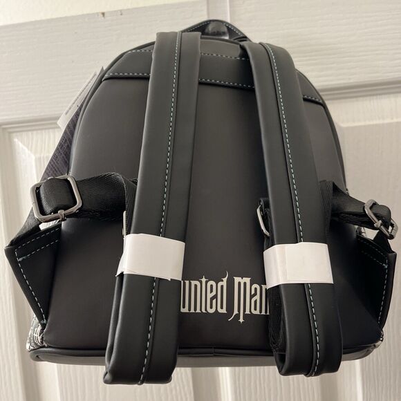 Disney Parks Loungefly Haunted Mansion Backpack Hatbox Ghost Glow In The Dark - Picture 7 of 16